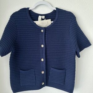 Joie Navy Blue Cardigan NWT